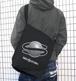 SS Sega Saturn Logo Shoulder Tote BLACK 40&times;36cm