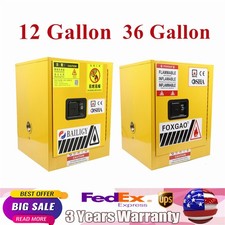 12/36Gallon Safety Flammable Liquids Storage Cabinet Fire Protection Steel Plate