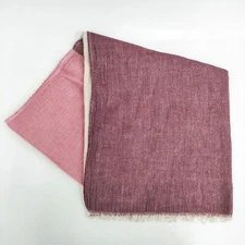 nest Robe Large muffler plain stole Pink bordeaux 5-1206T◎