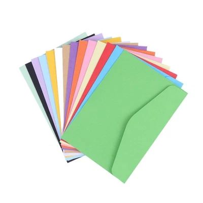100 Pcs Petites Envelopes Couleur Mini Enveloppe Enveloppes Pour Cartes - Photo 1/4
