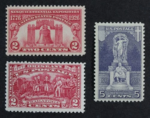 CKStamps: US Stamps Collection Scott#627 628 644 Mint NH OG