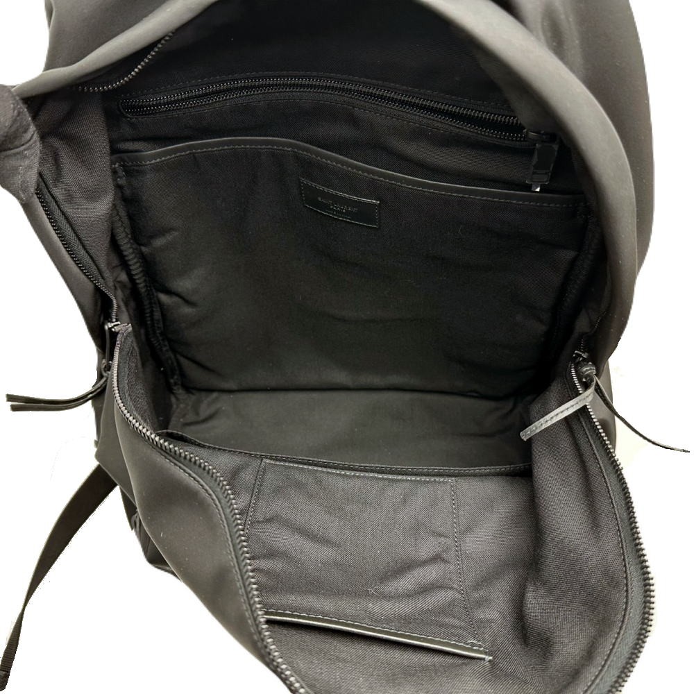 SAINT LAURENT PARIS 534967 Backpack City Canvas And Leather Black thumbnail 2