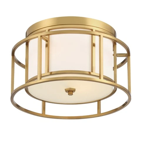 Hulton 2-Light Ceiling Mount in Luxe Gold - Picture 2 of 4