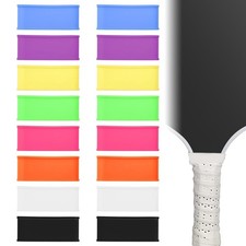 16 Pcs Anti-Slip Tennis Racket Grip Tape Sweat Absorbing Overgrip for Badminton