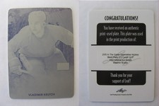 2015 Leaf Superlative International Ice Printing Plate Black Vladimir Krutov 1/1