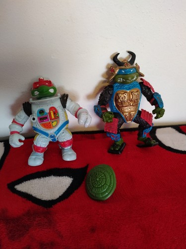 Vintage TMNT lot of 2 turtles Playmates