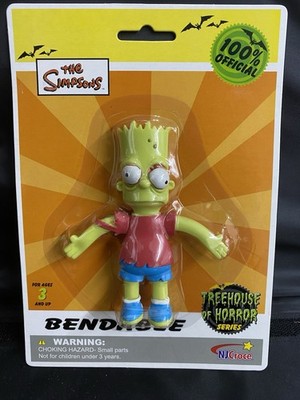 The Simpsons Bart  Zombie Treehouse of Horror Vintage 2007 Bendy Figure