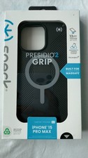 Speck Presidio2 Grip Case with MagSafe for Apple iPhone 15 Pro Max 6.7" Black