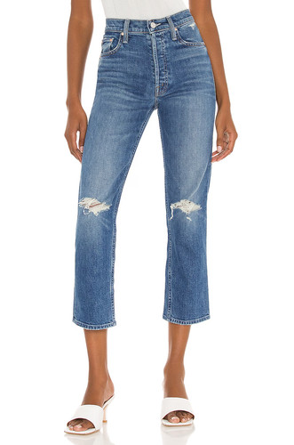 NWT Mother Superior Tomcat in Playing With Scissors High Rise Destroyed Jeans 24