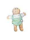 Vintage Cabbage Patch Kids Baby Doll Soft Body Green Romper Elephant Outfit