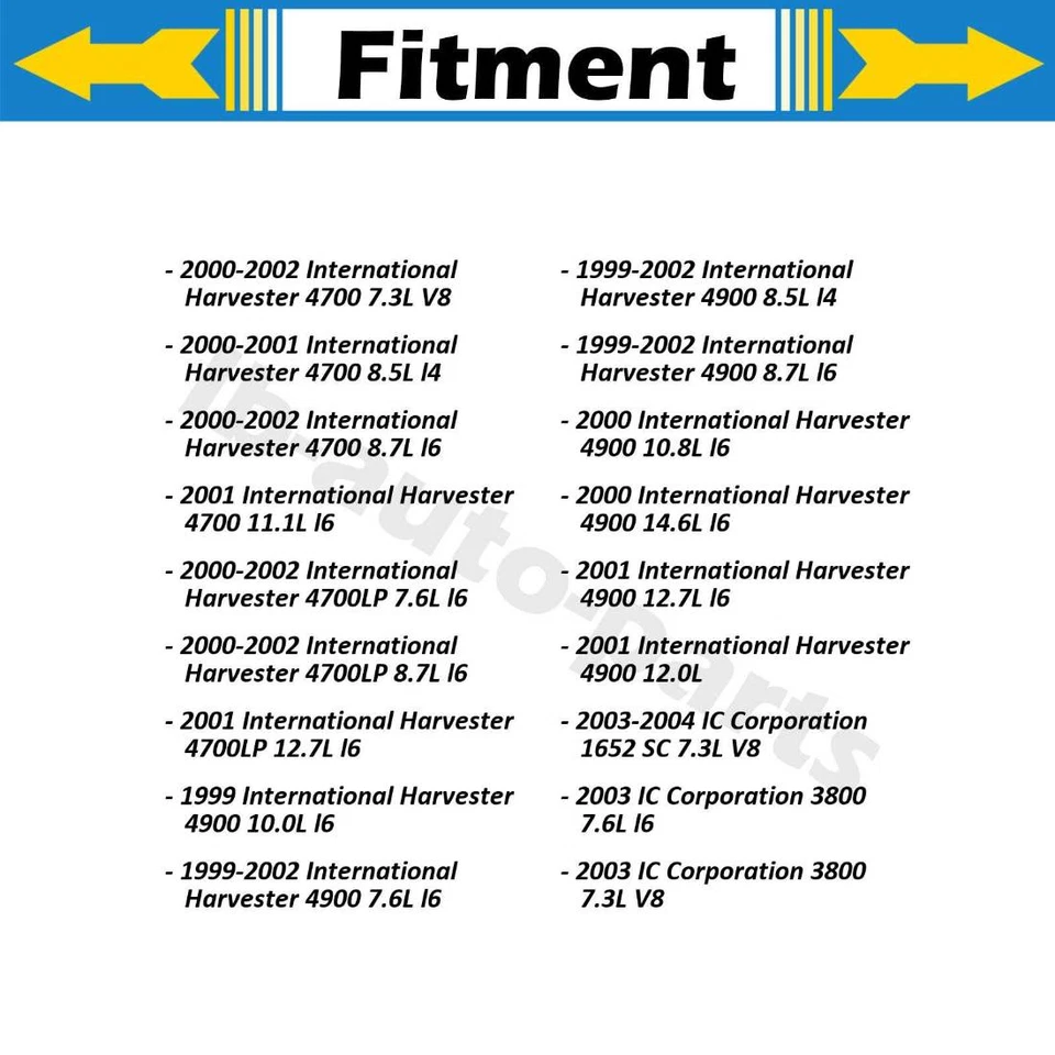 2x Manguera de freno trasera para International Harvester 4900 12,0 L 2001 Foto 3 de 4