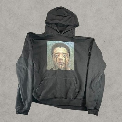 Playboi Carti Hoodie Mens XXL Black  Narcissist Mugshot Promo Tour Heavyweight