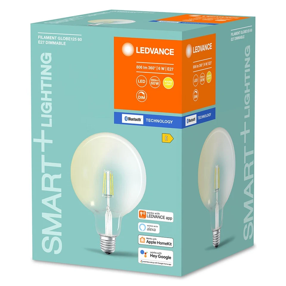 LED Smart+ Filament Globe G125 6W =60W E27 klar 806lm warmweiß Dimmbar Bluetooth - Bild 3 von 4