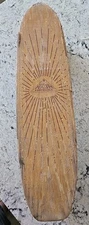 Nash Sidewalk Surfboard Wooden Skateboard Vintage 1960s Starburst Graphic