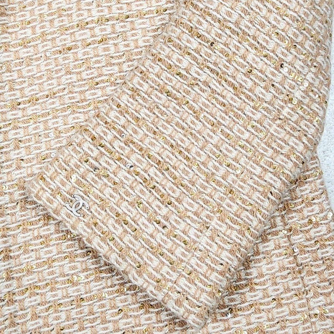 [Extremely Good Condition] CHANEL Sequin Alpaca W… - image 3