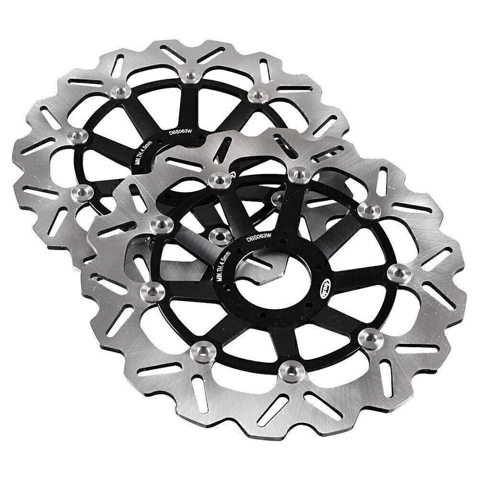 310mm Front Brake Disc Rotors For Honda CBR900RR 1998-1999 Black - Image 2 of 4