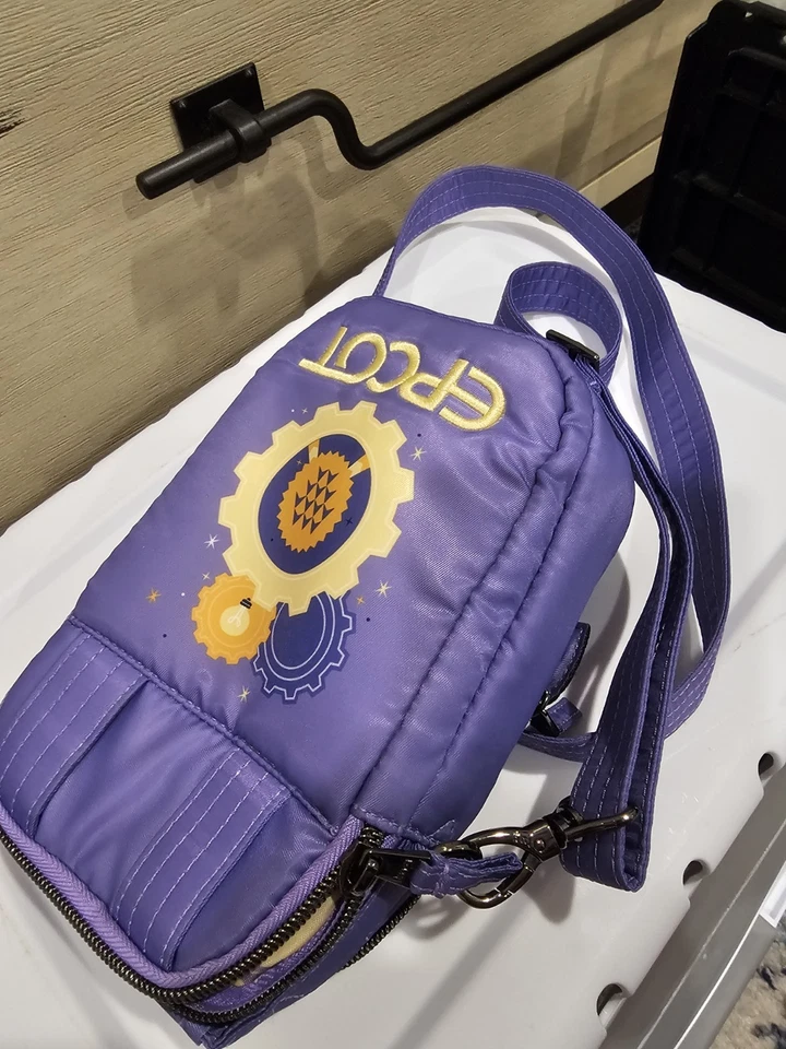 Bolso Bandolera Disney Parks Lug Epcot Center Figment Mini Skeeter Foto 3 de 4