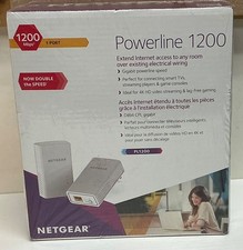 NETGEAR Powerline Adapter Kit, 2000 Mbps Wall Plug, 2 Gigabit Ethernet Ports