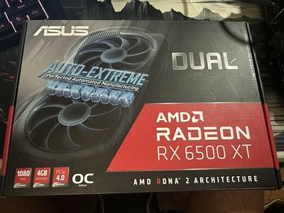 Asus Dual AMD Radeon RX 6500 XT Graphics Card 4GB PCIe 4.0