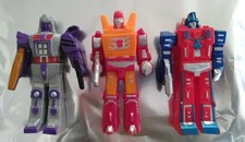 VNT Takara Transformers T1 Soft Vinyl Sofubi Japan Set 3 NM NrMnt Popy Bullmark