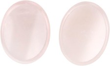 2PCS Thumb Worry Stone Natural Chakra Crystals Healing Stones Rose Quartz