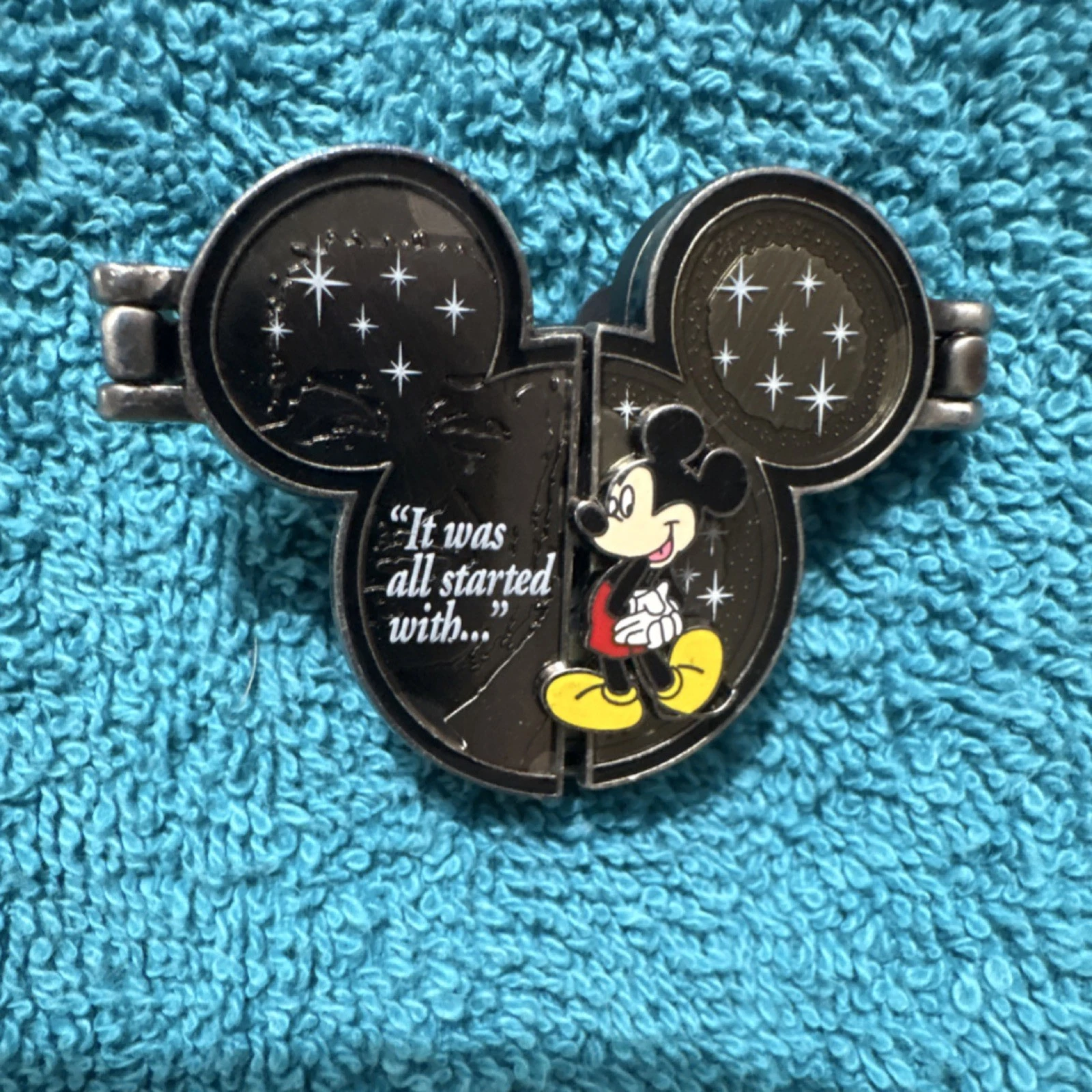 Disney Mickey Mouse Pin - 'It was all started with...' Single Collectible