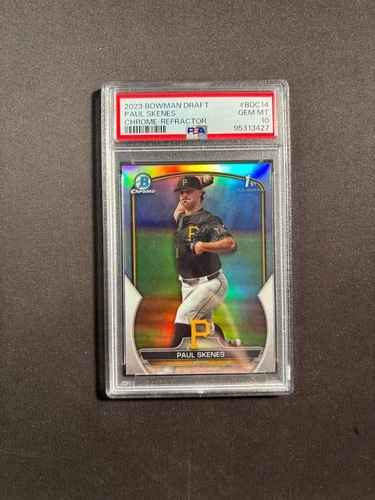 2023 Bowman Draft #BDC-14 Paul Skenes 1st Prospect Refractor PSA10 BJFJW