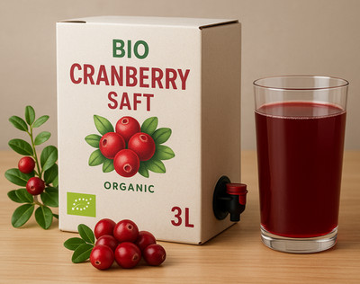 BIO Cranberrysaft - Direktsaft / Muttersaft 3 L Bag in Box Bio-Qualität
