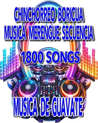 MUSICA Puerto Rico  SECUENCIA CHINCHORRO Pen drive 32gb RUMBA CALIENTE Y MAS