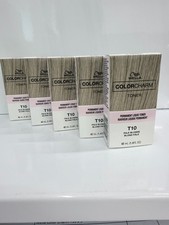 Wella Color Charm Permanent Liquid Hair Toner T10 Pale Blonde 1.4 oz- 5 pc Combo