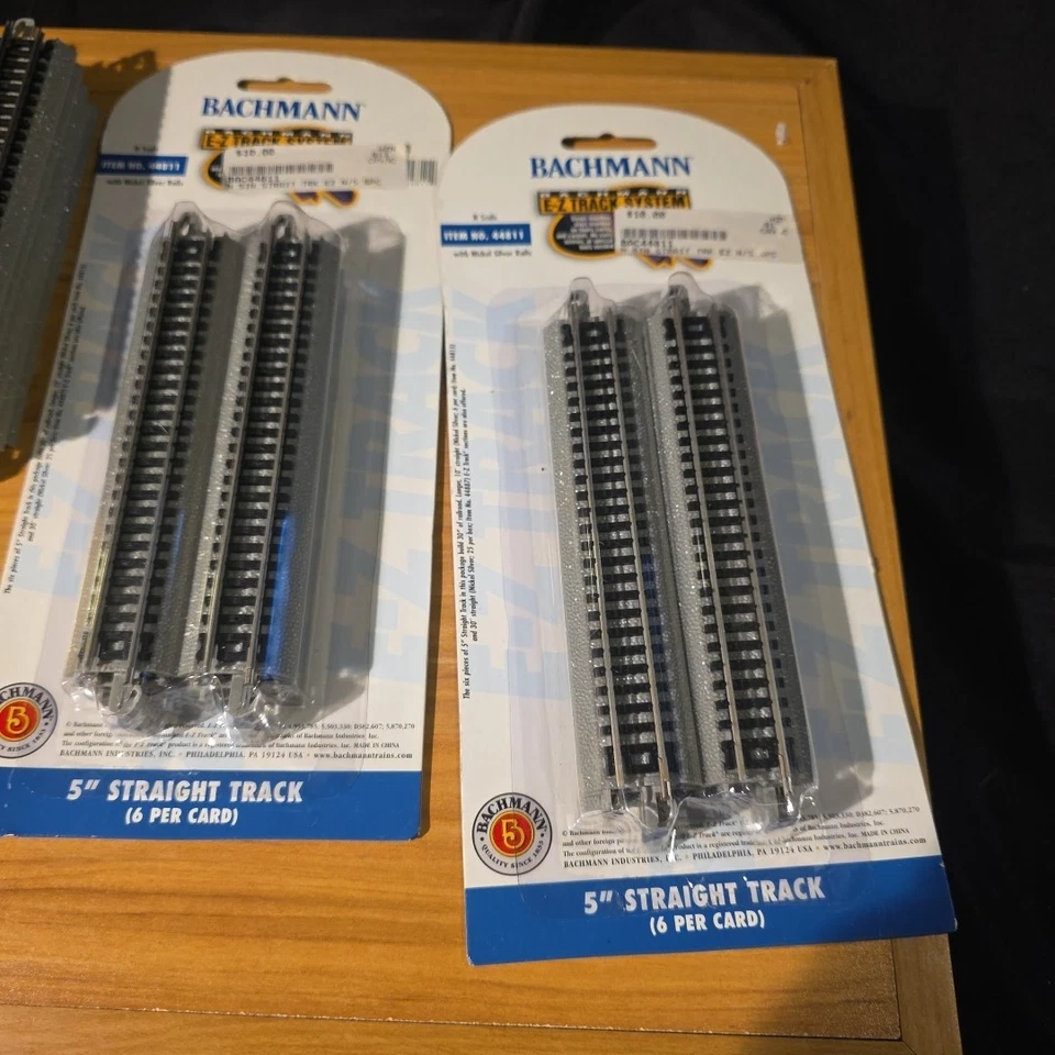 Bachmann N Scale E-Z Track 5" Lot Of 64 Pieces Curves  Straight Track Terminal  - Image 2 of 4