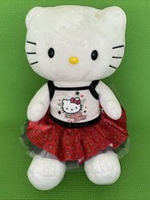 Hello Kitty Build A Bear BAB In Black Red Tutu Sequin Dress Sanrio