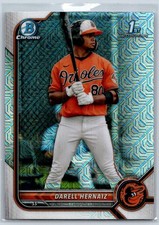 Darell Hernaiz 2022 Bowman Mega Box Mojo Refractor RC Rookie #BCP-27 Baltimore
