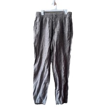 ATHLETA Retreat Linen High Rise Ankle Pant medium tall 851027 Beachy MT