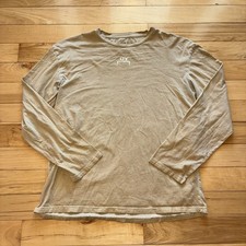 A-Cold-Wall Yellow Beige Long Sleeve Medium British Luxury T Shirt Print