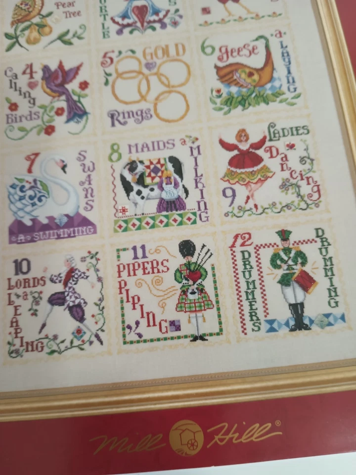 Jim Shore 12 Days of Christmas Cross Stitch Pattern Booklet by Mill Hill (2009) - Image 3 of 4