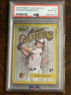 2023 Topps Finest Flashbacks - Finest Gamers Gunnar Henderson #171 (RC)