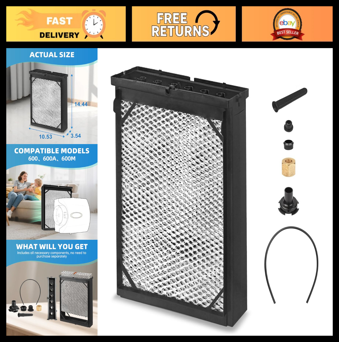 Maintenance Kit - Compatible Water Panel For Aprilaire Models 600, 60