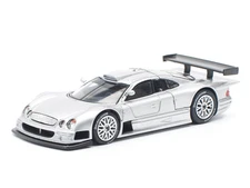 Pop 1/64 Die Cast MERCEDES BENZ AMG CLK GTR Model Car -SILVER-
