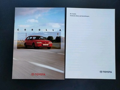 TOYOTA Corolla Prospekt 7.1995 + technische Daten