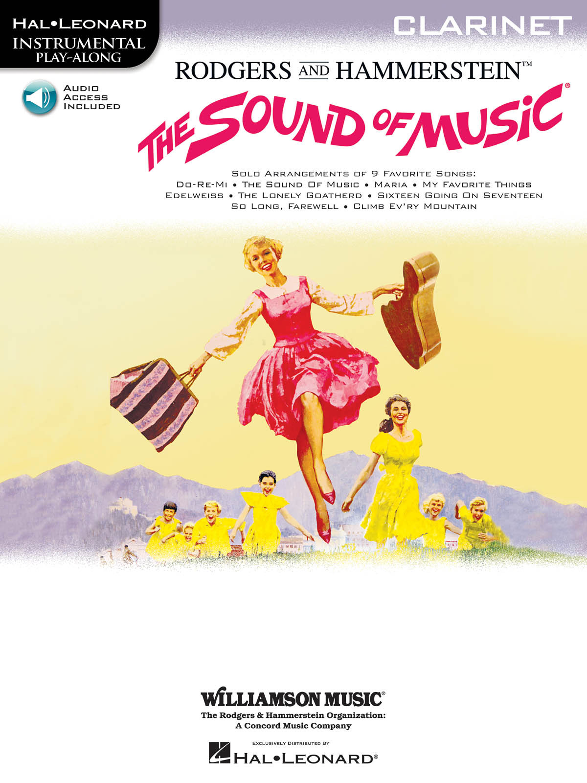The Sound of Music Clarinet Solo Sheet Music 9 Song Play-Along Book Online Audio