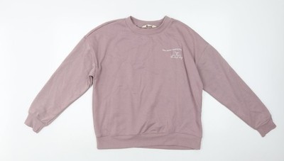 Primark Damen Pullover Sweatshirt Lila Baumwolle Größe S