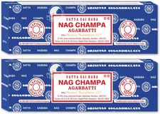 Sai Baba Nag Champa Incense Sticks, 100-Gram (Pack of 2)