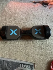 Hover-1  , Built-in Bluetooth Speaker, LED Headlights, LED Wheel Lights - Black