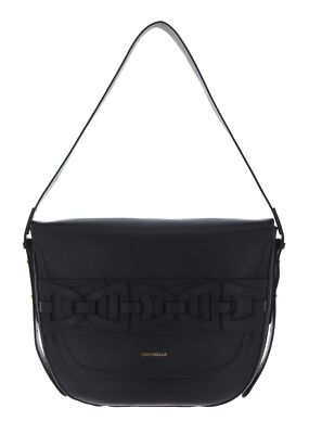 COCCINELLE Gitane Suede Crossbody Bag Umhängetasche Noir Schwarz