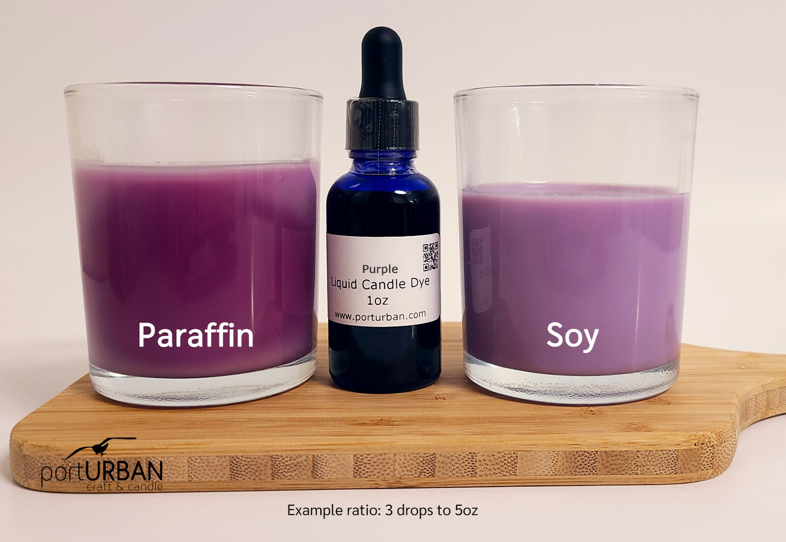 Purple Liquid Candle Dye 1 oz with dropper Vibrant Colors