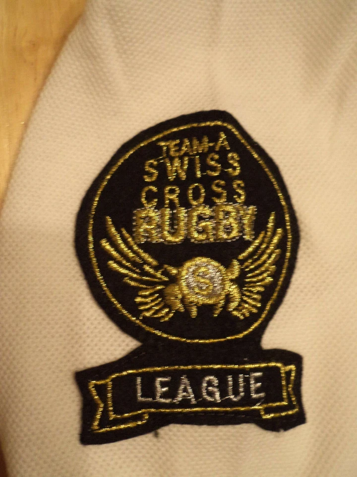 NWT Swiss Cross L/S Collared White Rugby Shirt Mens XL Retail $40.00 - Image 4 of 4