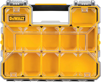 DEWALT Small Parts Organizer, Hardware Storage Box with Removable Dividers, 10-C