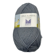 Dale Garn Alpakka Lt Gray Grey Yarn 5931 100 Alpaca Wool Skein 50 gram 145 yd