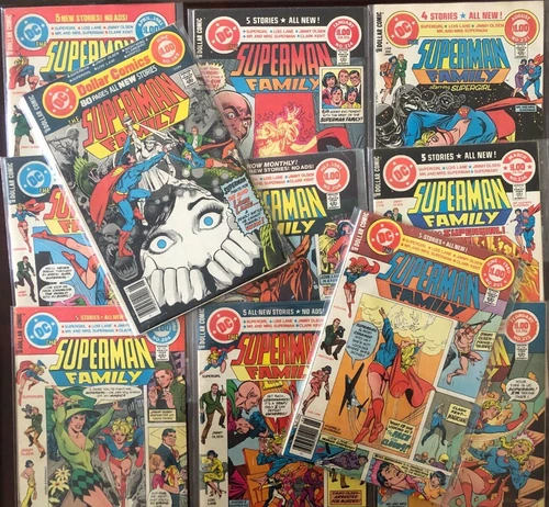 11x SUPERMAN FAMILY READER+ LOT! VINTAGE 70s/80s! SUPERGIRL!